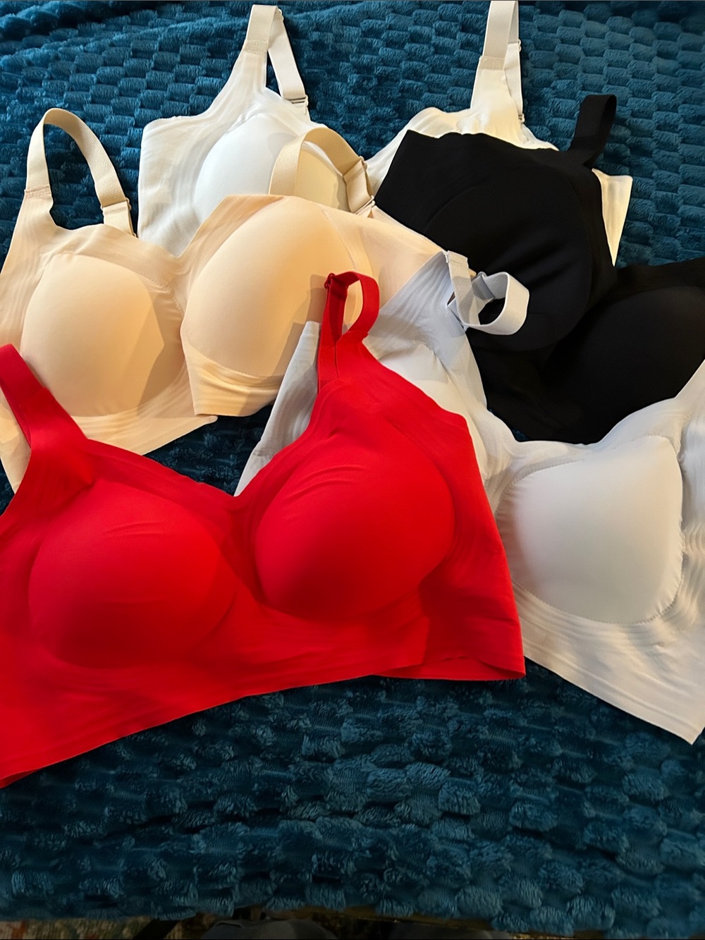 Lot of 5 SoftMuse Wireless Jelly Bras 42D
